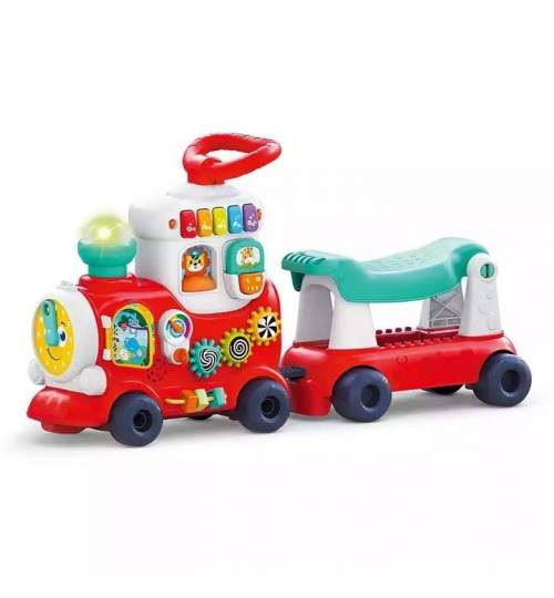 Trenulet interactiv pentru copii 4 in 1 Hola Toys MAKS-1027