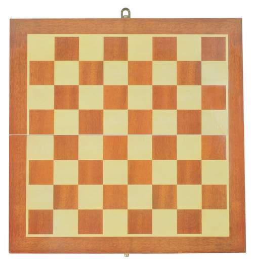 Joc de Sah din Lemn cu incuietoare pentru stocarea pieselor, dimensiuni tabla 34x34cm