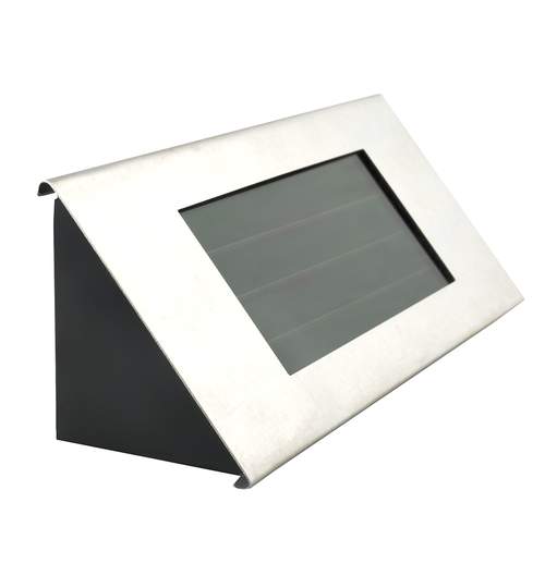 Placa solara iluminata cu numarul casei cu LED rezistenta la apa cu aprindere automata, dimensiuni 18x18cm