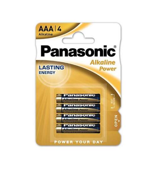 Set 4 baterii alcaline Panasonic LR03, AAA, 1.5 V FMG-LCH-BAT0292