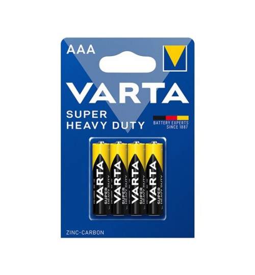 Set 4 baterii alcaline Varta Superlife, AAA, R03, 1.5 V FMG-LCH-BAT0246