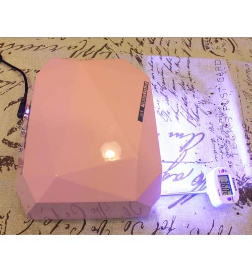 Lampa LED UV + CCFL Diamond 36W pentru gel manichiura cu senzor de miscare