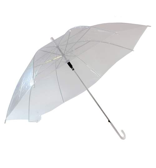Umbrela pliabila transparenta cu functie de inchidere - deschidere automata, diametru 91cm