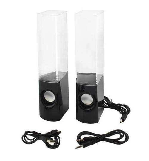Boxe Audio Decorative Iluminate LED tip Fantana Arteziana cu Apa