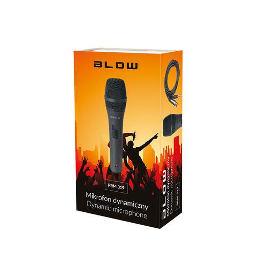 Microfon Profesional Blow cu Fir si Carcasa Metalica PRM319