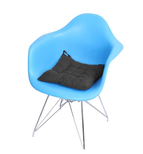 Perna scaun pentru curte sau gradina, dimensiuni 40x40cm, culoare Negru