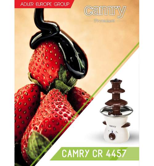 Fantana de Ciocolata Camry pe 3 Nivele, Capacitate 500ml, Putere 190W