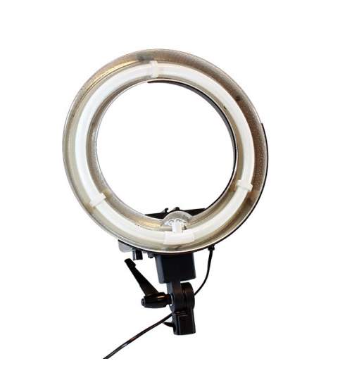 Proiector Lampa Rotunda pentru Studio Foto, Putere 40W, Lumina Alb Rece 5600k, Suport Trepied Reglabil
