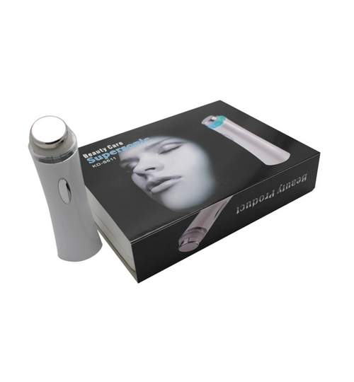 Aparat wireless de masaj facial si tratamente cosmetice de infrumusetare cu ultrasunete 3.6W, culoare Alb