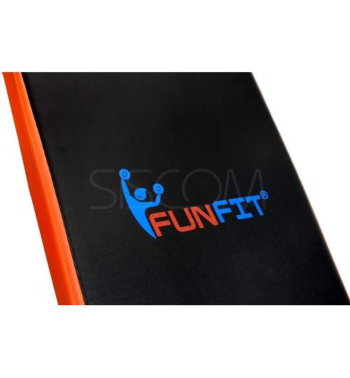 Banca FunFit Multifunctionala, Pliabila pentru Fitness, Abdomene sau Gimnastica
