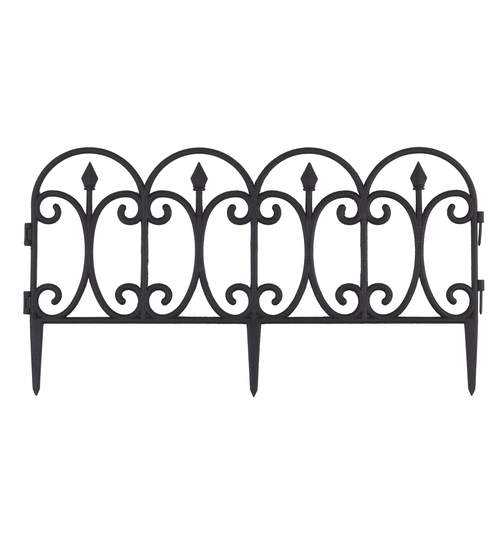 Set 4x Gardulet Decorativ pentru Curte sau Gradina 60x33cm, Culoare Negru