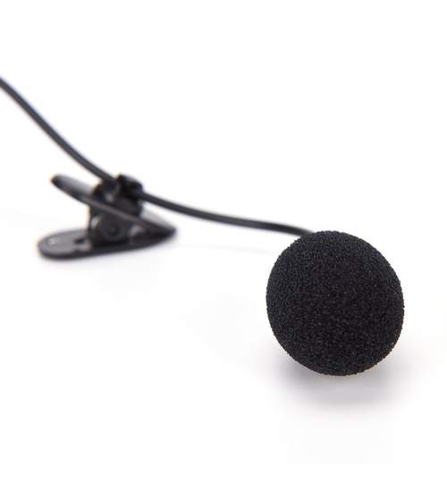 Microfon tip Lavaliera cu Clips, Cablu Jack 3.5mm de 1,5m