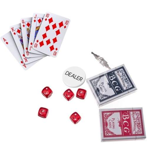 Set Joc de Poker cu 500 Jetoane si Valiza Metalica + Accesorii Complete