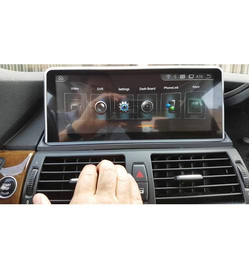 Navigatie GPS Auto Audio Video cu DVD si Touchscreen HD 10.2 Inch, Android, Wi-Fi, 1GB DDR3, BMW X6 E71 2007-2013 + Cadou Soft si Harti GPS 16Gb Memorie Interna