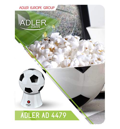Aparat pentru Popcorn Adler in Forma de Minge, Putere 1200W