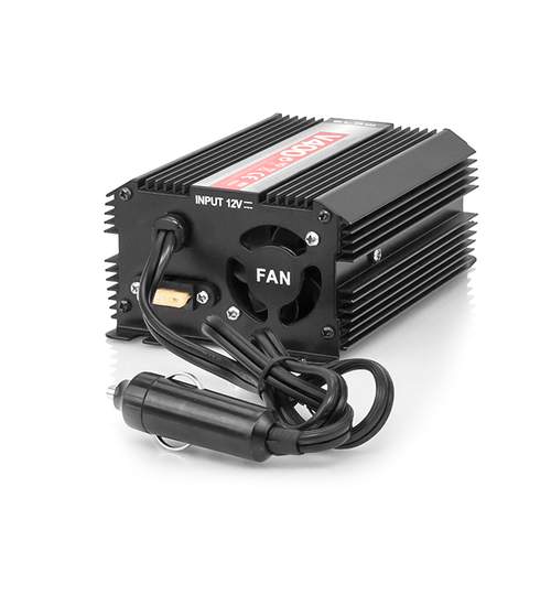 Invertor Transformator Tensiune Auto de la 12V la 230V, Port USB, 1 Priza, Putere 400W