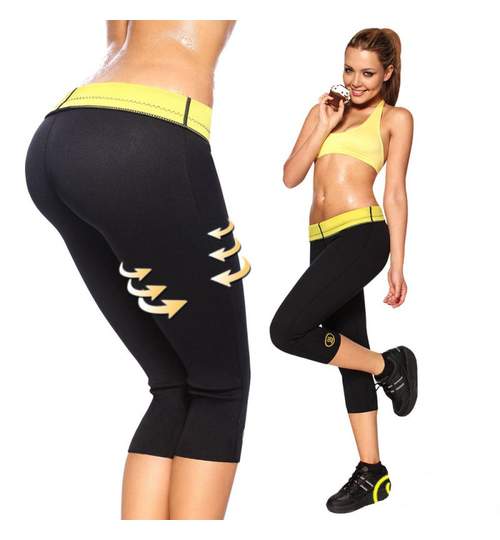 Pantaloni Hot Shapers Fitness din Neopren pentru slabit si modelare corporala, Marimea L
