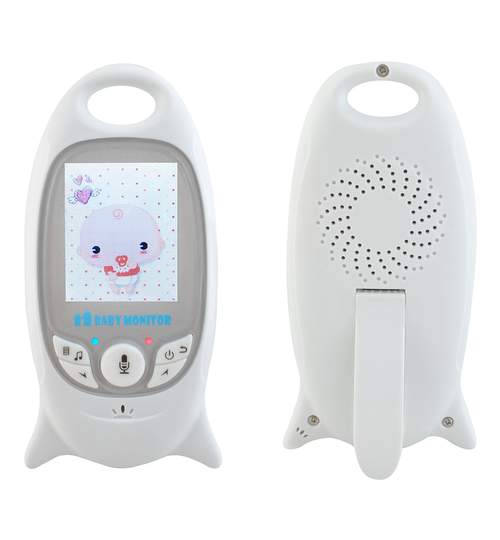 Set Baby Video Monitor Wireless, Monitorizare cu Infrarosu Video si Audio pentru Bebelusi