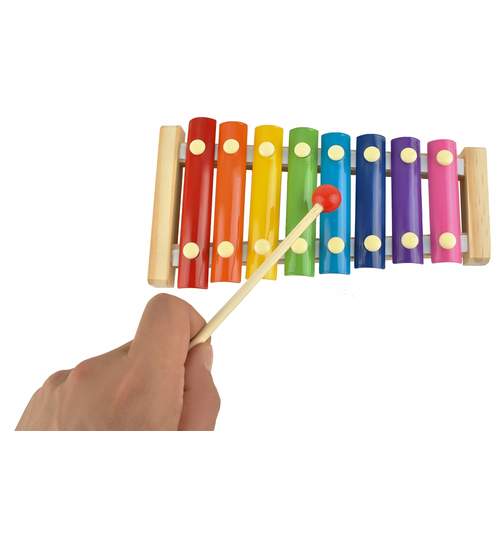 Xilofon multicolor pentru copii cu 2 bete