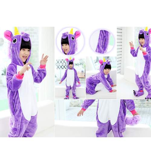 Costum tip Pijama Kigurumi Pegasus pentru Carnavale sau Petreceri, Marime M