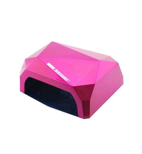 Lampa LED UV si CCFL pentru Manichiura si Pedichiura, Putere 36W, Culoare Roz