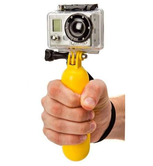 Maner Plutitor pentru Camera GoPro Hero, Culoare Galben