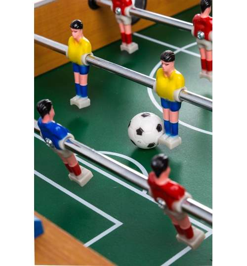 Masa Joc de Foosbal Mini Fotbal cu 18 Jucatori, Dimensiuni 70x65cm