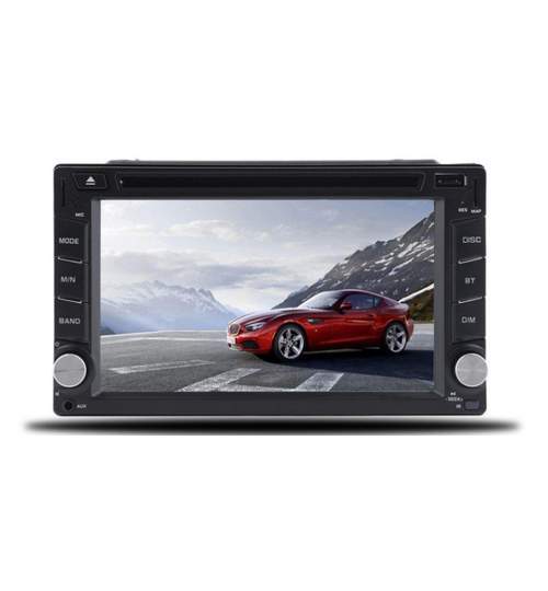 GPS Universal MP3 Player Auto 2DIN cu Android, DVD, Wi-Fi, Radio FM, Bluetooth, TouchScreen Display 6.2 Inch, USB, MicroSD, AUX, Mirror Link, Putere 4x52W