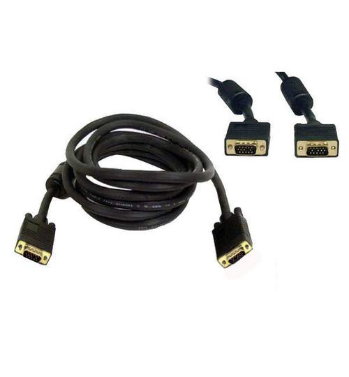 Cablu Video VGA SVGA HD 15 Pini, Lungime 5m