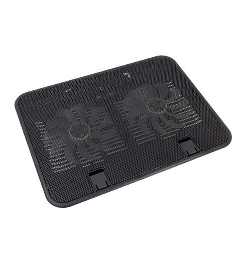 Stand Cooler Multifunctional pentru Laptop cu Unghi Reglabil, 2 Ventilatoare Iluminate, Conectare USB