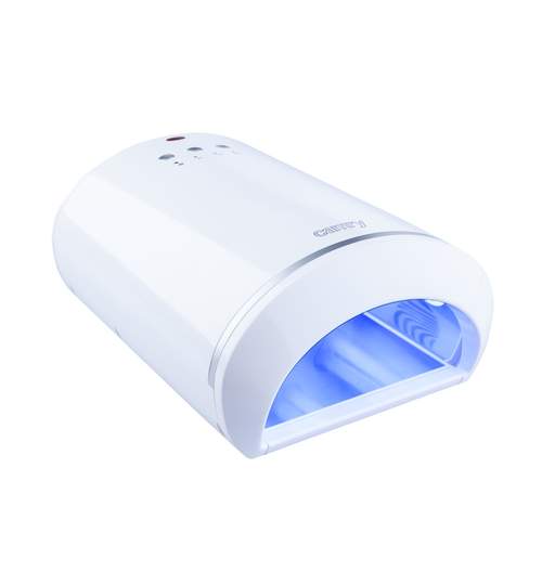 Lampa LED UV Camry pentru Manichiura, 4 Neoane 40W, Ventilator si Timer Incorporat, Baza Glisanta