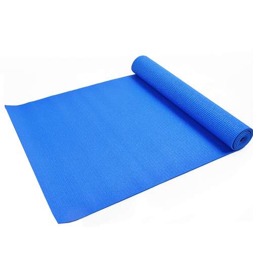 Saltea din Spuma PVC pentru Yoga sau Gimnastica, Culoare Albastru, Dimensiuni 174x61cm