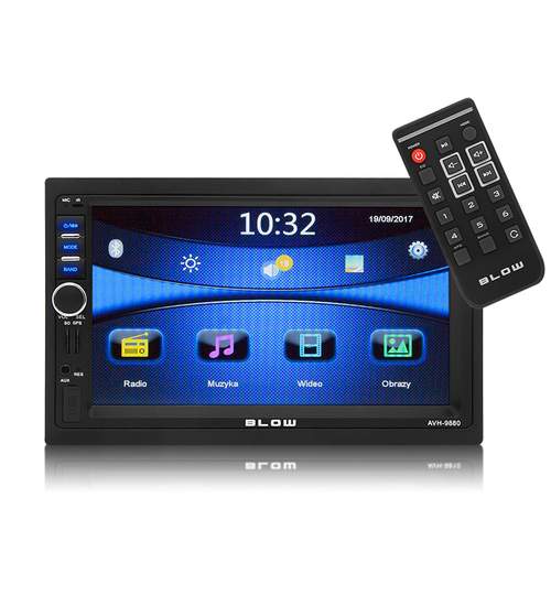 Navigatie Multimedia MP5 Player Auto 2DIN Blow, Bluetooth, Modul GPS, Display Color 7 Inch, Radio AM/FM, USB, Card SD, AUX, Telecomanda