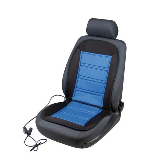 Husa auto scaun cu incalzire Automax 12V , culoare Albastru,1 buc. Kft Auto