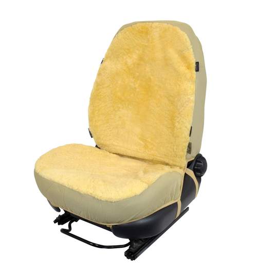 Husa scaun pentru masini tip Van, acoperita cu lana naturala, culoare bej Kft Auto
