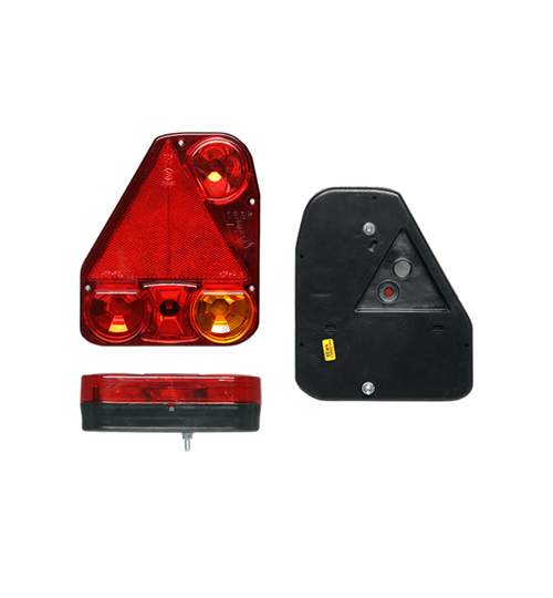 Lampa auto BestAutoVest pentru remorca partea Stanga cu ceata si triunghi reflectorizant 174x206.5x54.5mm Kft Auto