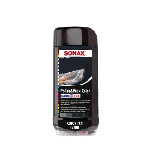 Lotiune pentru ceruit si lustruit Sonax negru + creion corector 500 ml Kft Auto