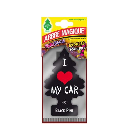 Odorizant auto bradut Arbre Magique Italia, aroma Black Pine Kft Auto
