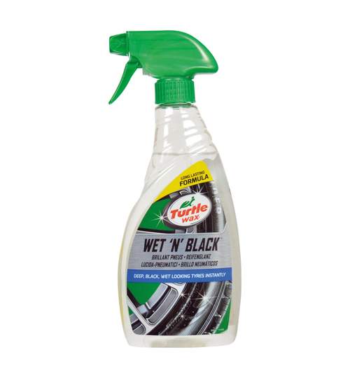 Solutie intretinere si luciu anvelope, aspect umed Turtle Wax Wet N Black 500ml Kft Auto