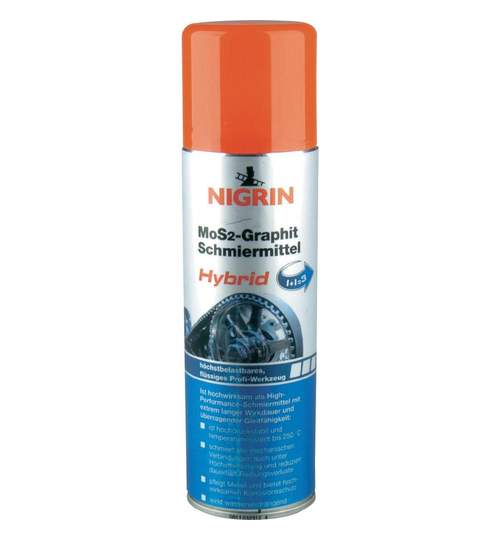 Spray lubrifiant MoS2-Graphit Nigrin 150ml Kft Auto