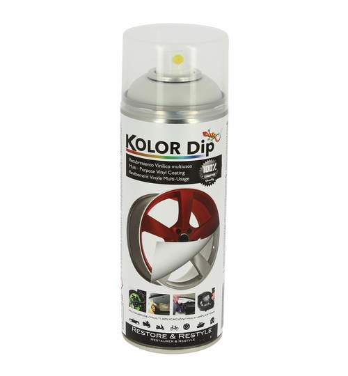 Spray vopsea cauciucata Kolor Dip Alb Metalic Perlat 400ml Kft Auto