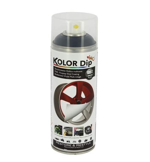 Spray vopsea cauciucata Kolor Dip Negru 400ml Kft Auto
