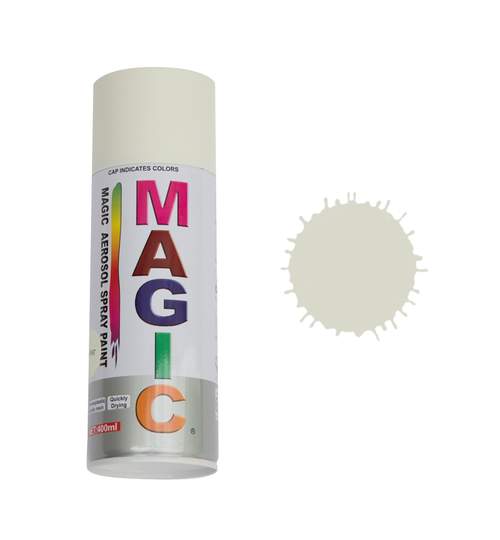 Spray vopsea MAGIC Alb mat , 400 ml. Kft Auto