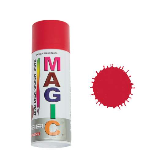 Spray vopsea MAGIC Rosu 250 , 400 ml. Kft Auto