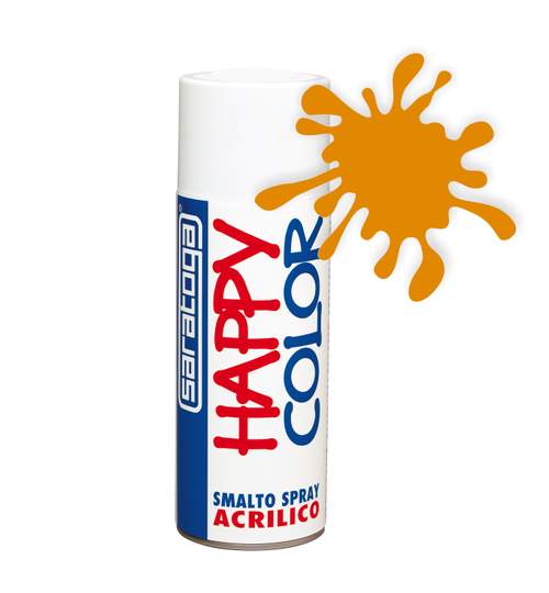 Spray vopsea Portocaliu HappyColor Acrilic, 400ml Kft Auto