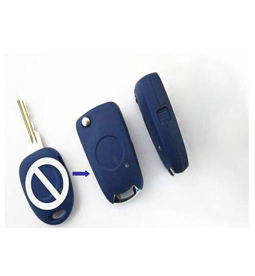 Carcasa cheie auto briceag cu 1 buton FI-120 pentru transformat, compatibil Fiat AllCars