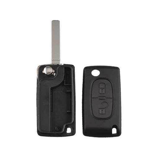 Carcasa cheie auto briceag cu 2 butoane CI-105 lamela laser fara suport baterie, compatibil Citroen AllCars