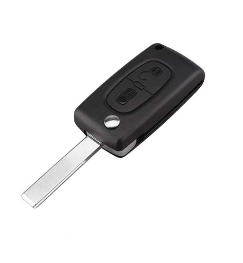 Carcasa cheie auto briceag cu 2 butoane CI-106 lamela cu canelura + suport baterie, compatibil Citroen AllCars