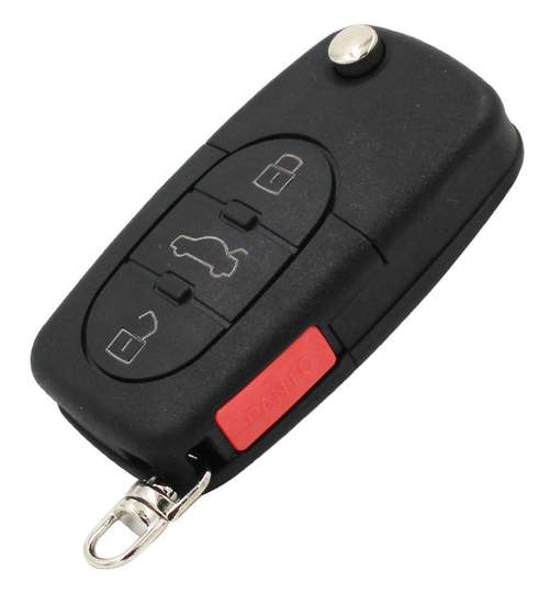 Carcasa cheie auto briceag cu 3 + 1 butoane AU-120, compatibil Audi AllCars