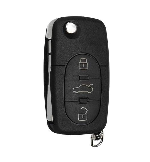 Carcasa cheie auto briceag cu 3 butoane AU-118, compatibil Audi AllCars